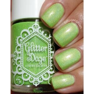 Glitter Daze "Chemical Limeade" NEW Green Glitter Shimmer Holo Metallic Lacquer